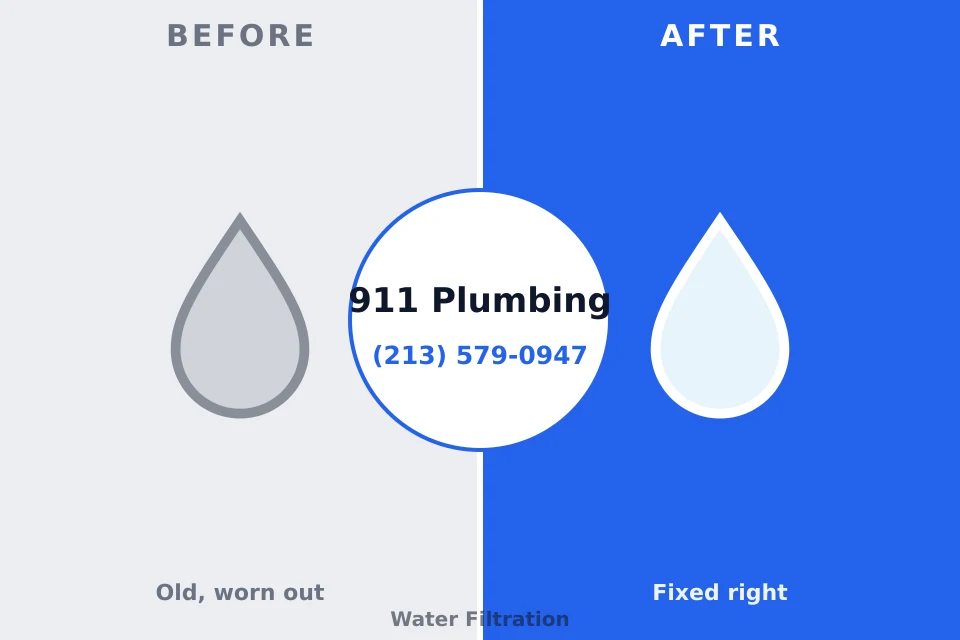 Before and after: plumbing repair Jasmine Estates, FL
